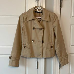 Kenneth Cole, New York, cropped trenchcoat, size small